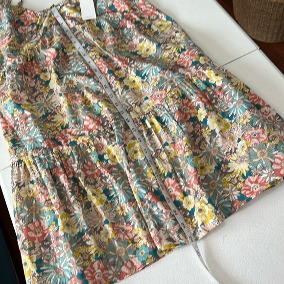 Heartloom Sz M Kendra Mini Dress Floral Babydoll Smocked Back Tiered - Picture 7 of 11